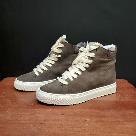 Sam Edelman Size 6 High Top Gray Pence Sneaker Casual Shoes - Picture 2 of 12